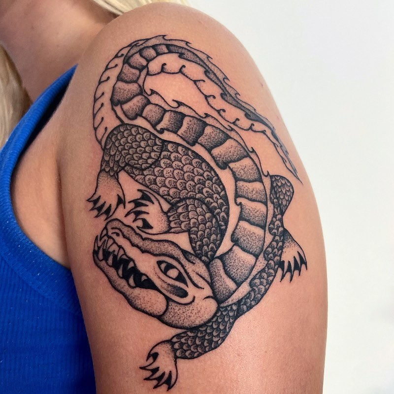 krokodil tatuering av sigge cederqvist